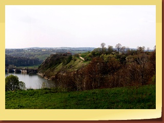 Panorama na zalew i zamek z ulicy Górskiej